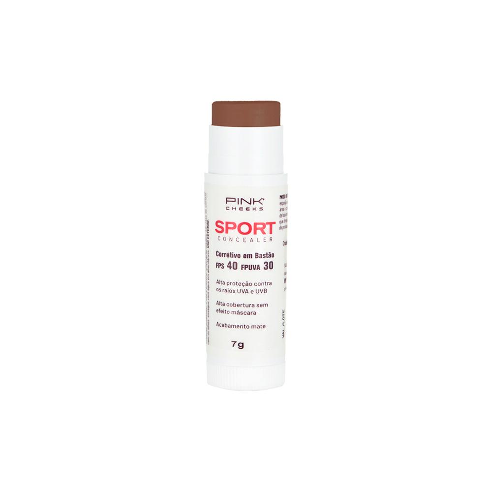 Pink Cheeks Sport Concealer FPS 40 FPUVA 30 C50 Corretivo em Bastão Cremoso com Protetor Solar Natural 7g - Beauty