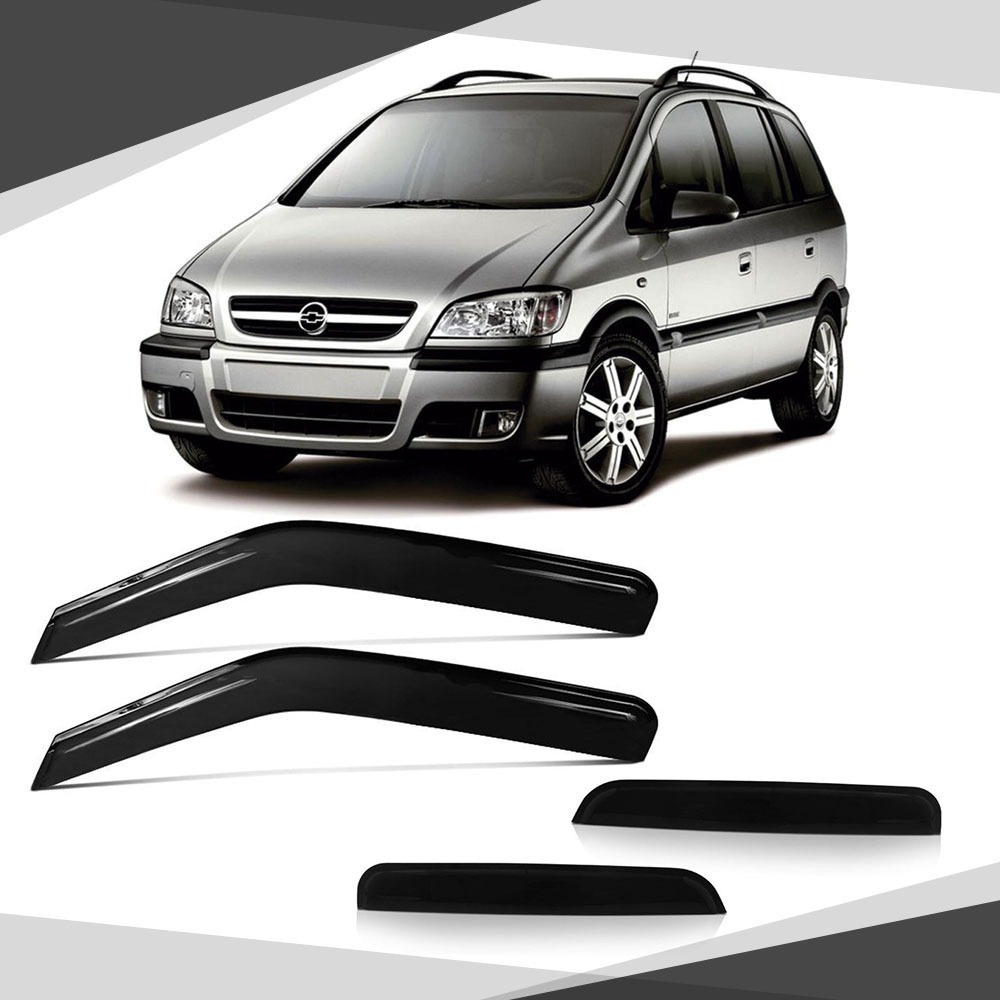 Calha De Chuva Defletor Gm Zafira 2001 2002 2003 4 Portas Fume Tiger GM3661