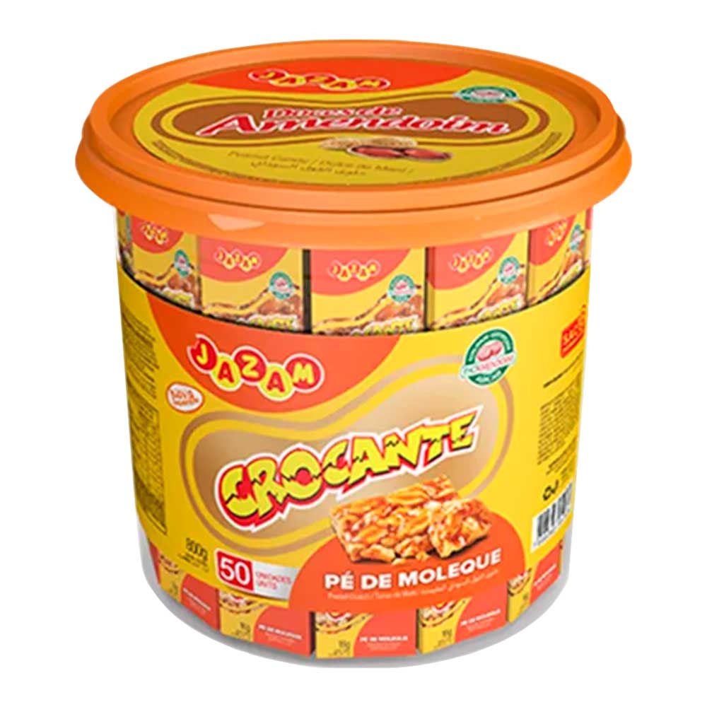 Pé de Moleque Embrulhado Crocante c/50 - Jazam