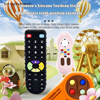 [springevenwell] Silicone Baby Teether TV Controle Remoto Da Em Forma De Alívio Dor Toy Kids Sensory Educational Novo