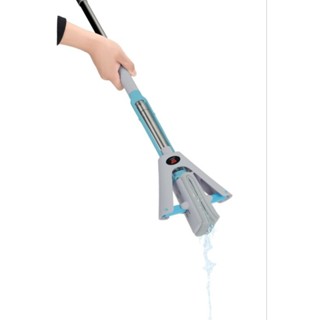 NOVO Mop Rodo Magico Fácil Original Limpeza Geral Plus Lava E Seca CELESTE