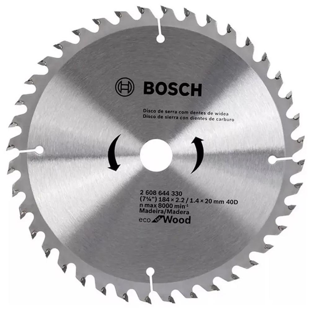 Disco de Serra Circular de Widea 184mm 7-14 ECO 40 Dentes BOSCH em Oferta na Shopee