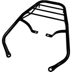 BAGAGEIRO SUPORTE DE BAULETO REFORÇADO PRETO BIZ 100 1998 ATÉ 2005 POLIMET