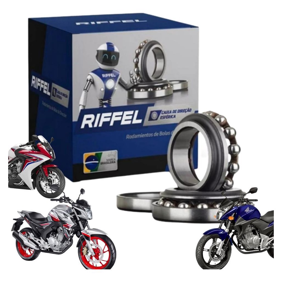 Caixa Direcao Esferica CB 300 Twister CBR 600 CB 500 2000 2001 2002 2003 A 2023 Original Riffel em Oferta na Shopee