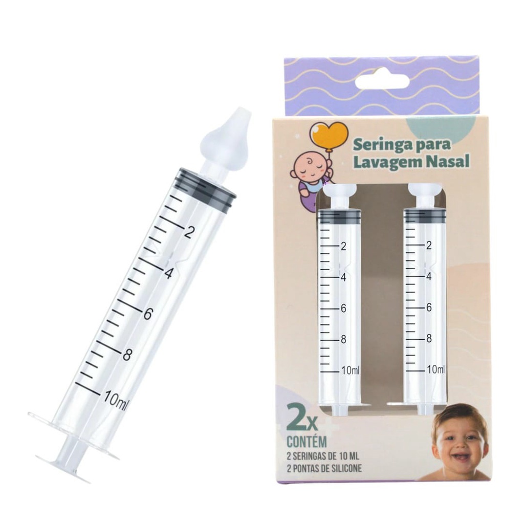 Seringa Aspirador Nasal Infantil 2 Unidades Premium