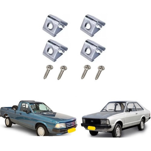 Grampo ( Jogo ) Puxador Porta Corcel Del Rey Pampa F1000 em Oferta na Shopee