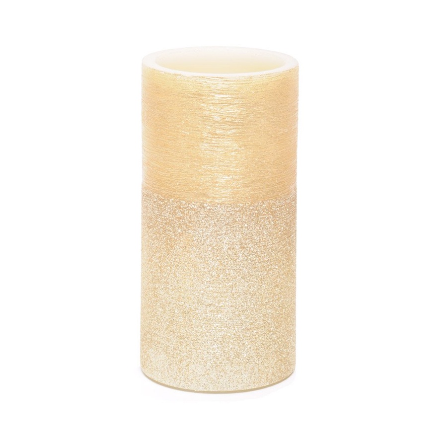 Vela de Enfeite - " Vela Redonda com LED  para Enfeite de Natal " - 1 Unidade - Cromus Natal - Rizzo