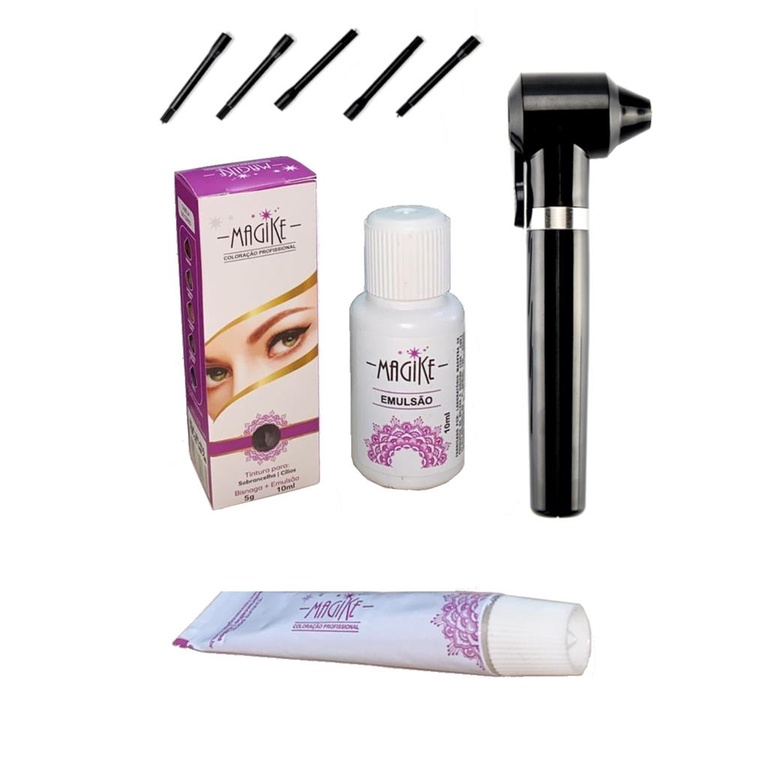 Tintura Para Sobrancelha Tinta Cilios Profissional Mixer Misturador Completo Profissional