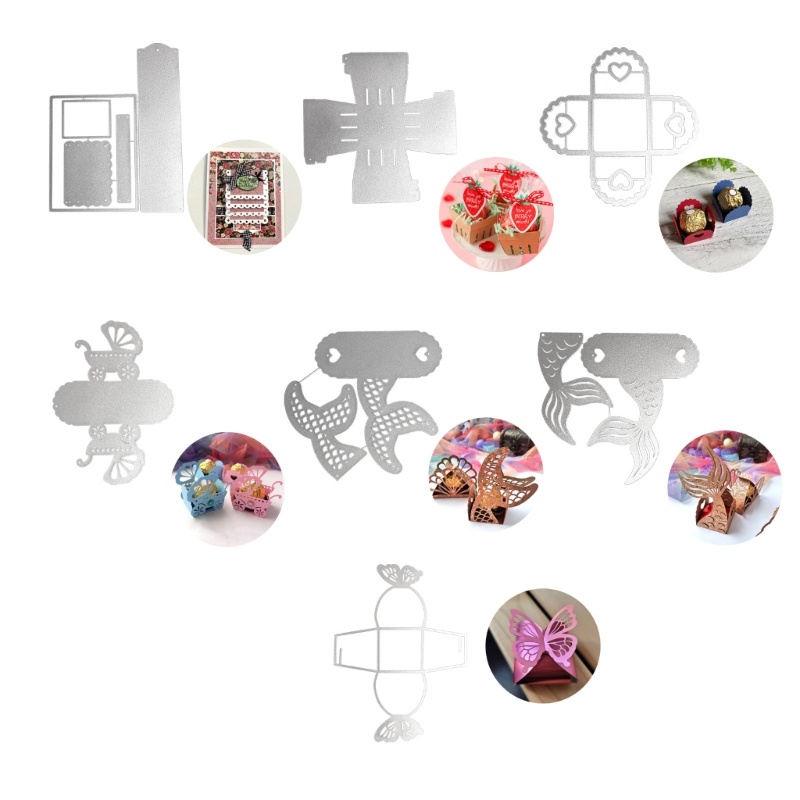 blg Caixa Coração Cortes Metal Stencil Gravação Cartão Fotos Álbum Modelo Moldes em Oferta na Shopee