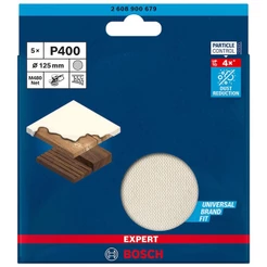 Disco de Lixa Bosch EXPERT M480 125mm G400, 5 peças