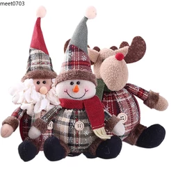 2027 Natal Papai Noel Boneco De Neve Ornamento Festa Xmas Mesa Boneca Presentes De