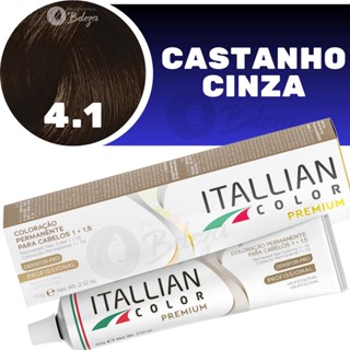 Coloraçao Itallian Color 4.1 (14) Castanho Medio Cinza