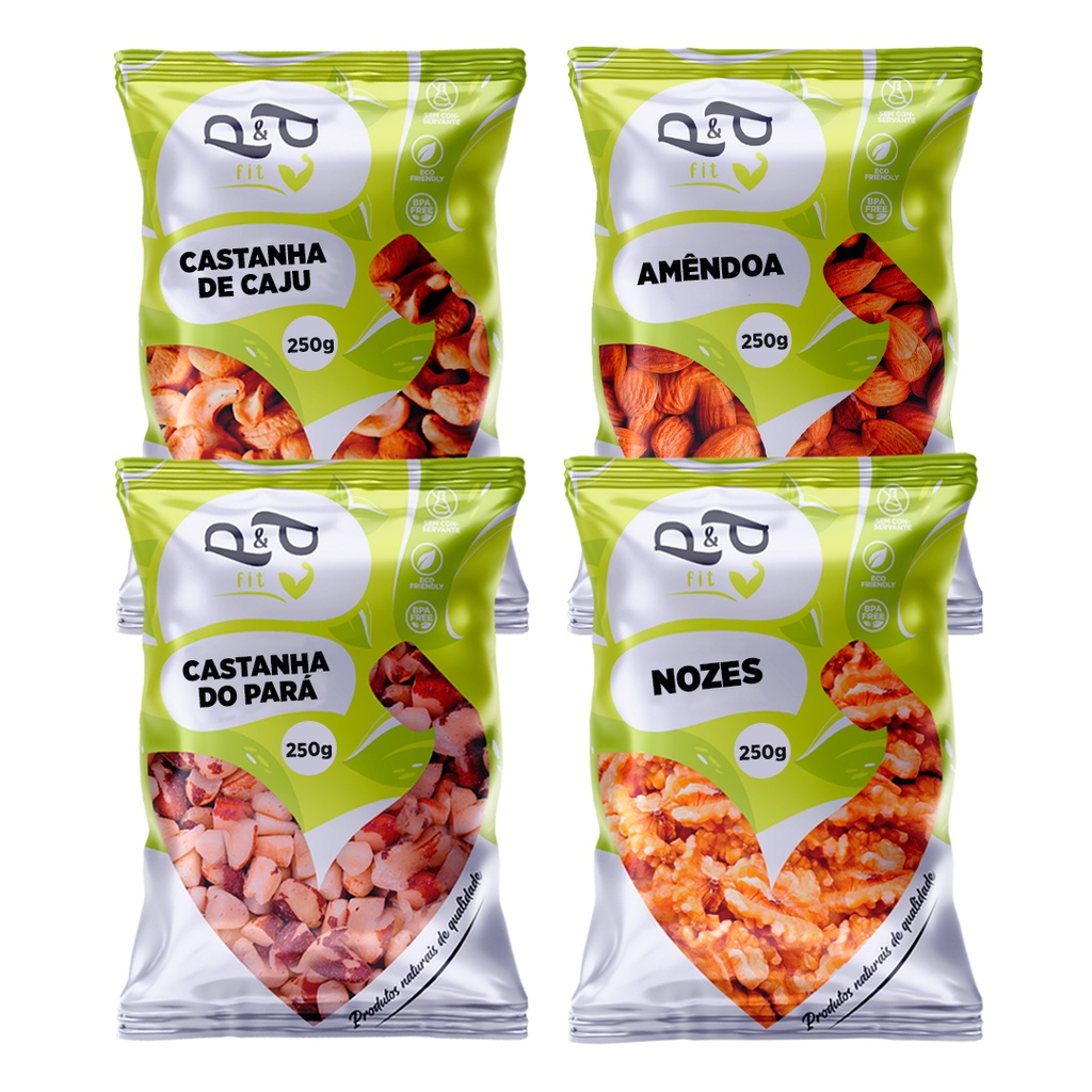 Castanha de Caju Castanha do Pará Amêndoas e Nozes - P&P