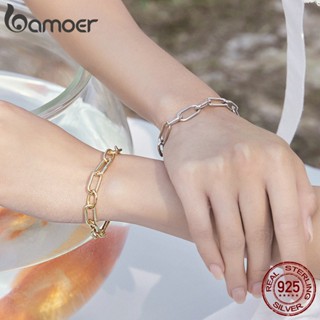 Bamoer 925 Pulseira De Papel De Prata Estilo Multi Jóias De Luxo Para Mulheres