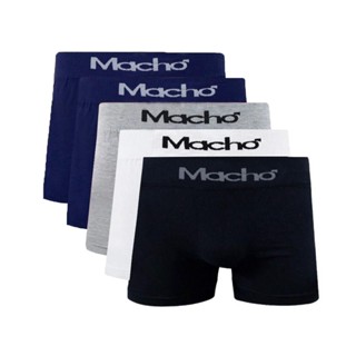 Kit 5 Cuecas Boxer Sem Costura Macho 781 Algodão Sortido
