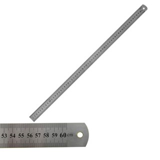 Régua Metal Aço Inox 60cm Flexível Patchwork Artesanato Scrapbook
