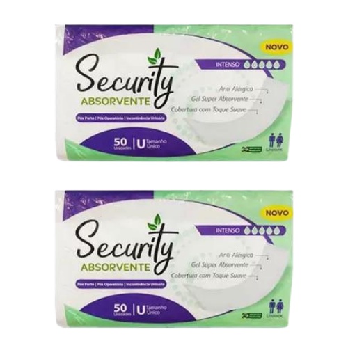 Absorvente Pós Parto Security 100 Unidades Promoção Especial-ATACADO em Oferta na Shopee