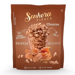 Pipoca Gourmet Doce Pronta Churros 100g - Sra Pipoca em Oferta na Shopee