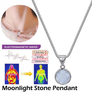 Colar De Perda De Peso Terapia De Queima De Gordura Saúde Jóias Mulheres Casamento Encanto Redondo Branco Calcedônia Pingente Slim em Oferta na Shopee