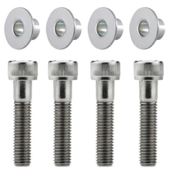 Kit 4 coxim parafusos inox buchas fixação paralama dianteiro YBR125 Factor YBR150 Factor YS150 Fazer