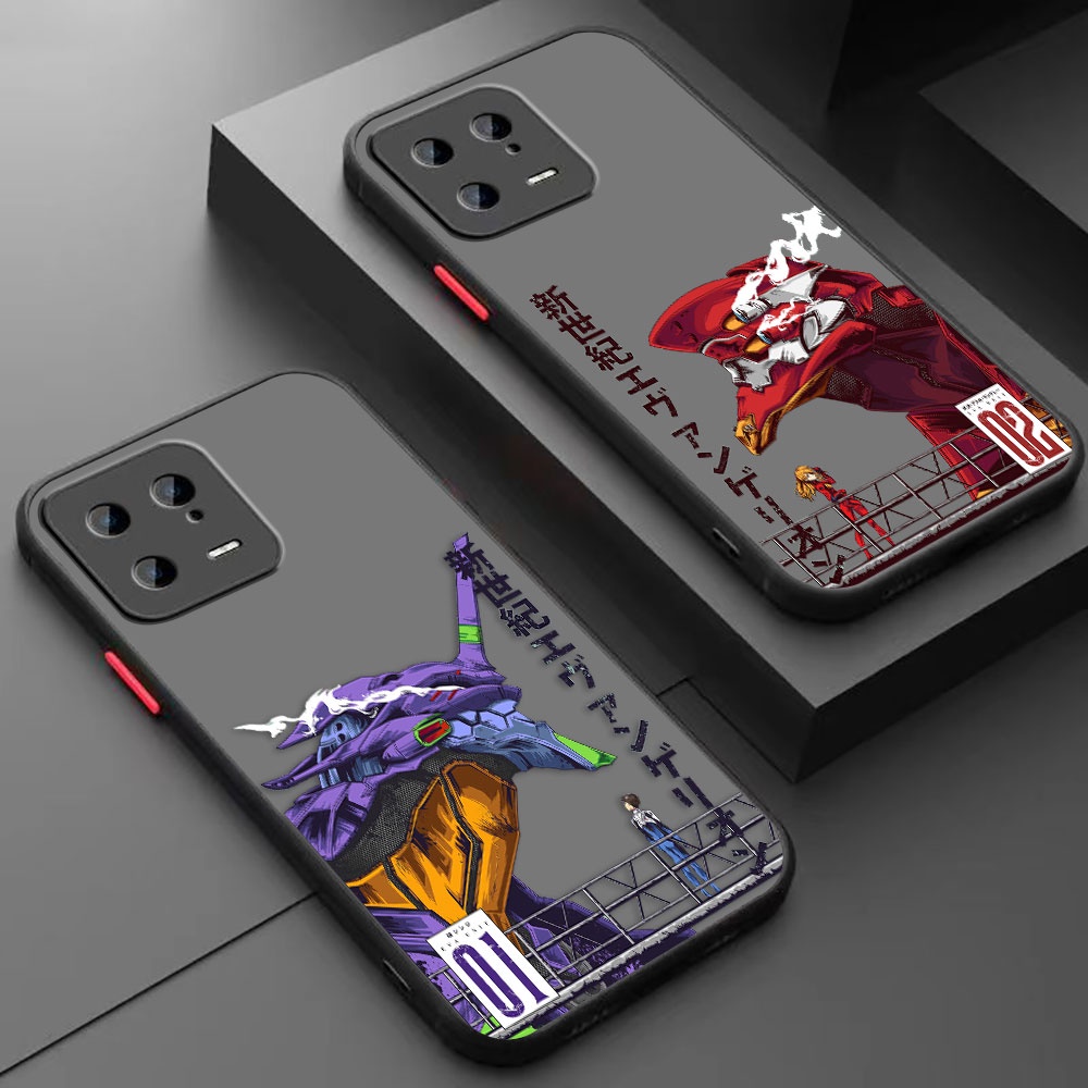 Gundam 01 02 Neon Genesis Evangelion Fosco Capa De Celular Para Xiaomi 13 12 12T 12X 11 11T 10 10T Pro Lite Ultra Poco F4 GT M3 M4 X4 NFC 4G 5G