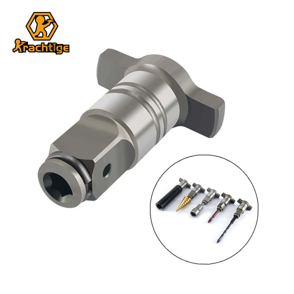 Krachtige Chave Sem Fio De Uso Duplo , Peça 1/2 Quadrada 1/4 , Adaptador Sextavado Para De Impacto Elétrica Escova De 18 em Oferta na Shopee