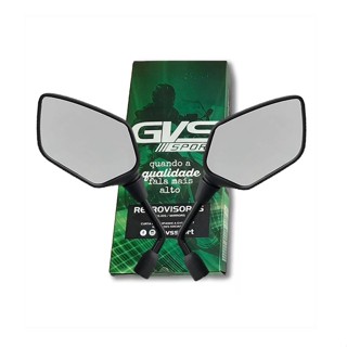 Retrovisor Xre 300 Gvs Haste Fixa GS Lente Plana Rosca Honda