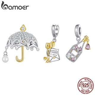 Bamoer S925 Guarda-Chuva Francês Romântico Contas De Piquenique Estilo Suave Para Jóias De Bricolage em Oferta na Shopee