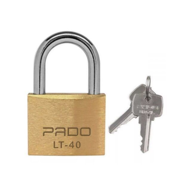 Cadeado De Latão Pado Lt 40mm 2 Chaves Não Enferruja