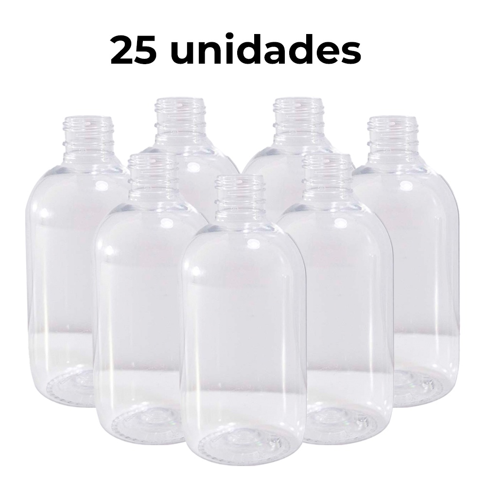 Kit de Frascos Pet Cilíndrico 250ml Saboneteira - Cristal - Escolha a Quantidade em Oferta na Shopee