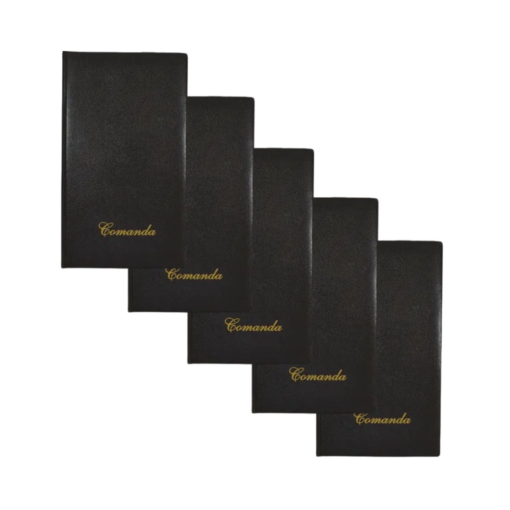 Kit Com 5 Pasta Porta Comanda Conta Restaurante Bar Pub em Oferta na Shopee
