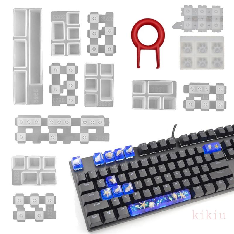 kikiu Para Cherry MX Teclado De Jogo Mecânico Molde De Resina Epóxi Computador PC Gamer Pata De Pet Keycaps Moldes De Silicone