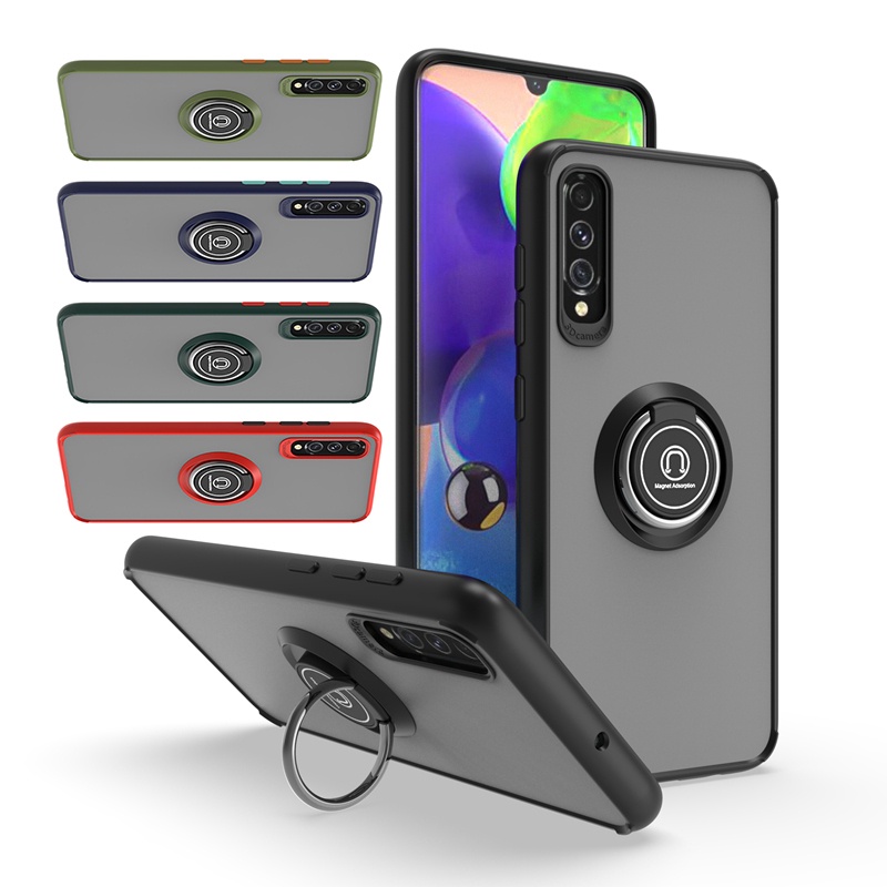 Para Samsung Galaxy A70 A70s A50 A50s A40 A30 A30s A20 A10 Armadura À Prova De Choque Caso Anel Suporte Proteção Capa Tr