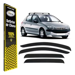 Calha de Chuva Defletor Peugeot 206 SW Todos 4 Portas Ecoflex