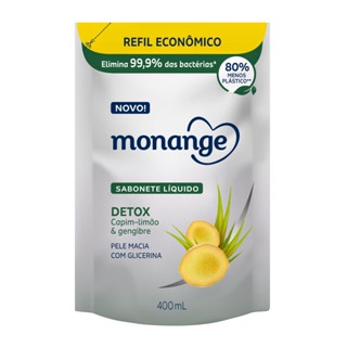 Refil Sabonete Líquido Corporal Detox Monange 400ml