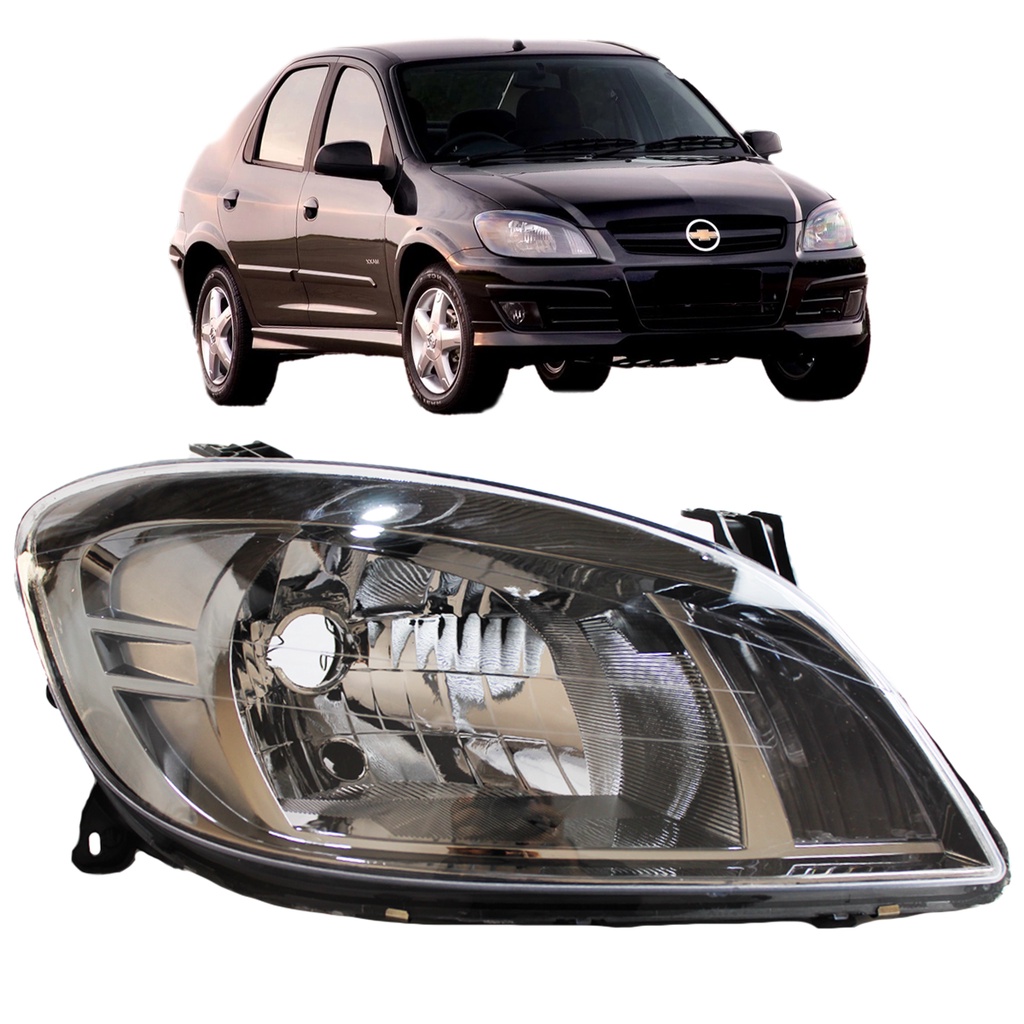 Farol Prisma 2007 08 09 10 11 12 13 14 15 16 Dark Chrome LD