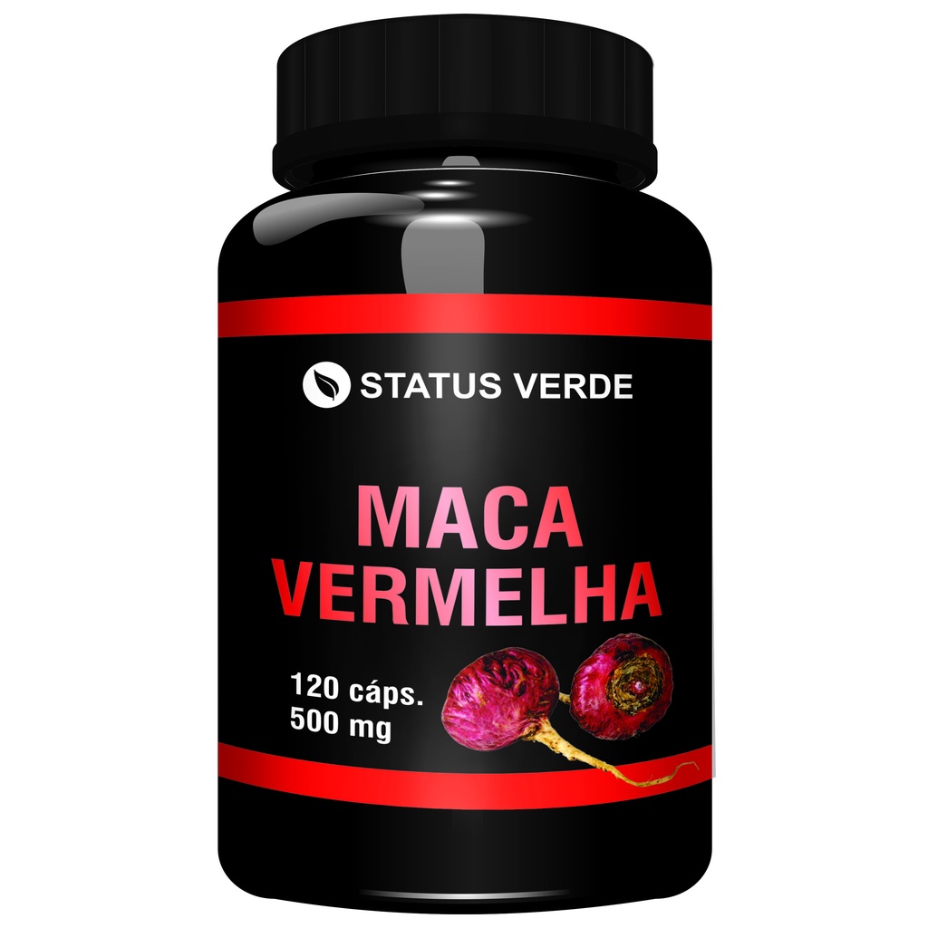 Maca Peruana Vermelha 120cáps 500mg - Status Verde