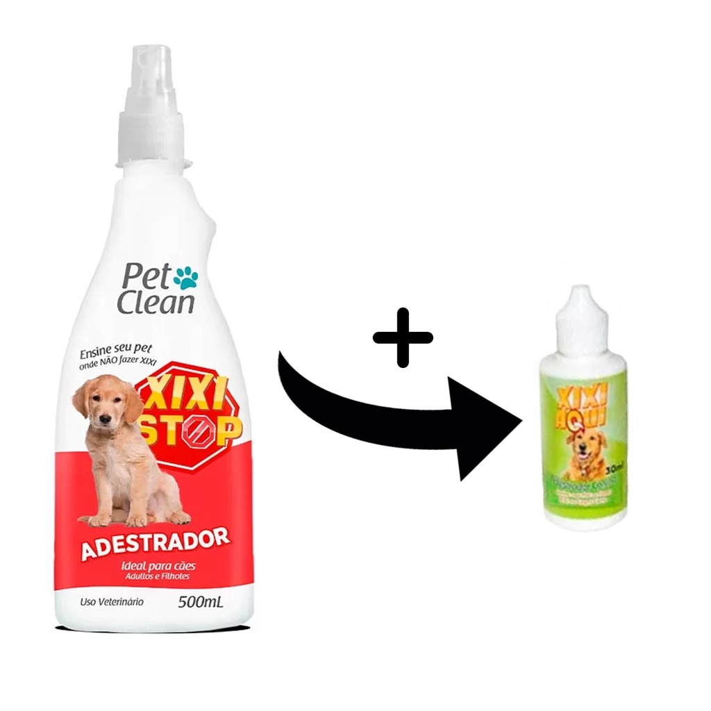 Kit Educador P/ Cães Pet Clean Xixi Stop + Xixi Aqui em Oferta na Shopee