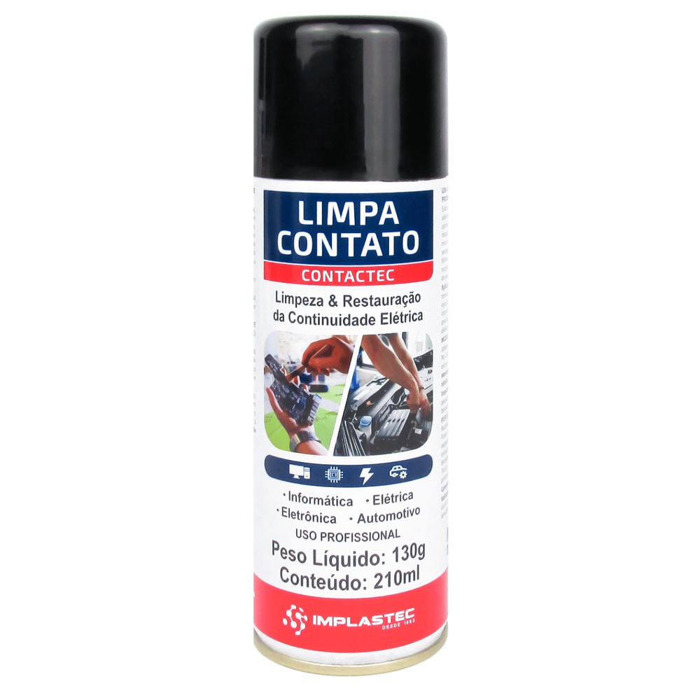 Limpa Contato Eletrônico Spray Aerossol Etaniz 210ml 130g Contactet - Implastec em Oferta na Shopee