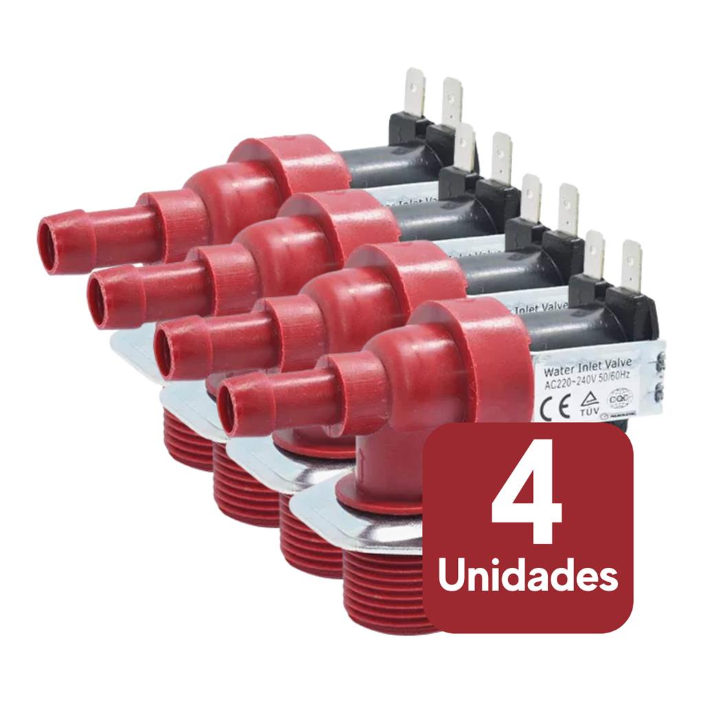 Kit 4 Valvulas Solenoide Tiwa P/ Agua Vapor 2- 110v +2- 220v