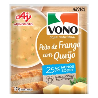 Sopa Cremosa Vono Sabor Peito De Frango Com Queijo Menos Sódio 17g
