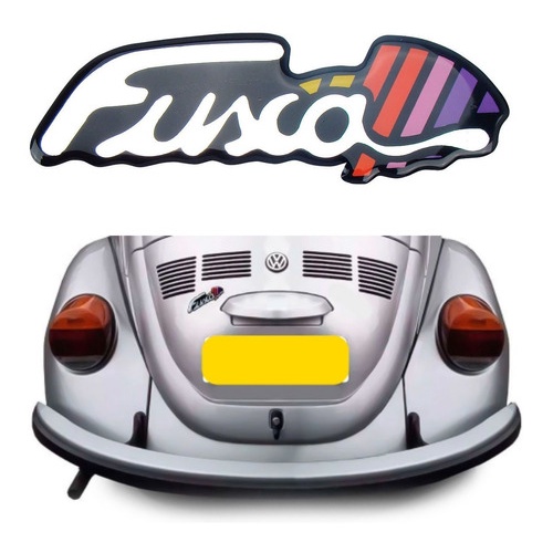 Emblema Resinado Adesivo Tampa Traseira Fusca Itamar