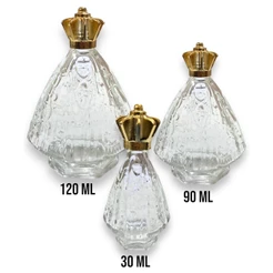 kit 3 Nossa Senhora Aparecida Vidro Agua Benta 30 90 e 120Ml