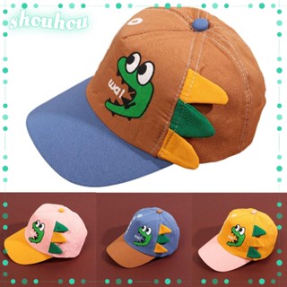 LUCKY-SHOUHOU Chapéus De Praia Para Crianças , Boné De Beisebol Ajustável De Secagem Rápida , Dinossauro De Verão De Proteção UV Impressão De Desenhos Animados Bonés De Beise