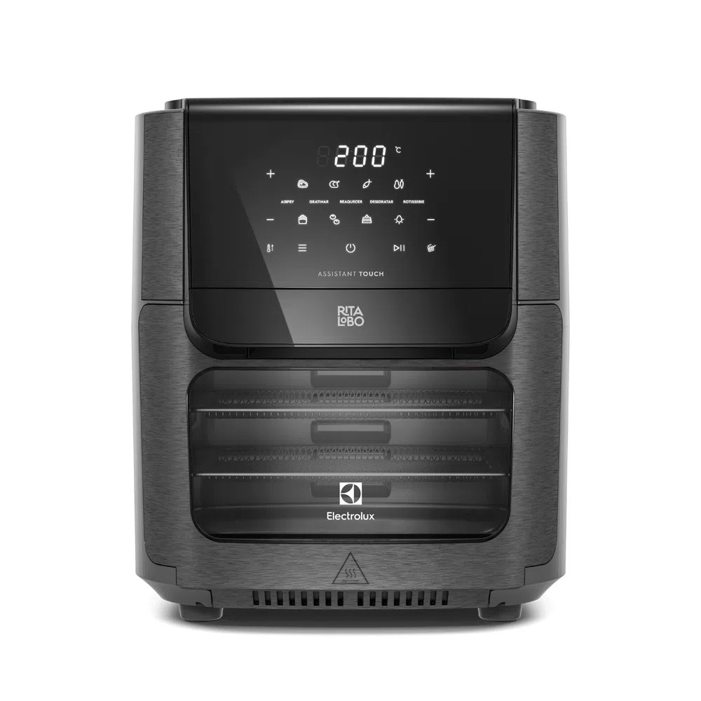 Fritadeira Airfryer Electrolux Oven Experience EAF90 Rita Lobo Digital 12L 1700W 5 em 1 Gr...