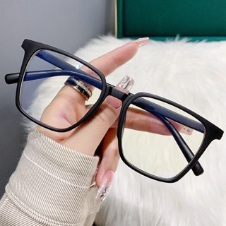 Novo Estilo Myopia Óculos Acabados Homens Homens Mulheres Literário Retro Quadrado Trendy Student Plain Face Anti-Blue Light Plain Glasses Moda Myopia Glasses 2023