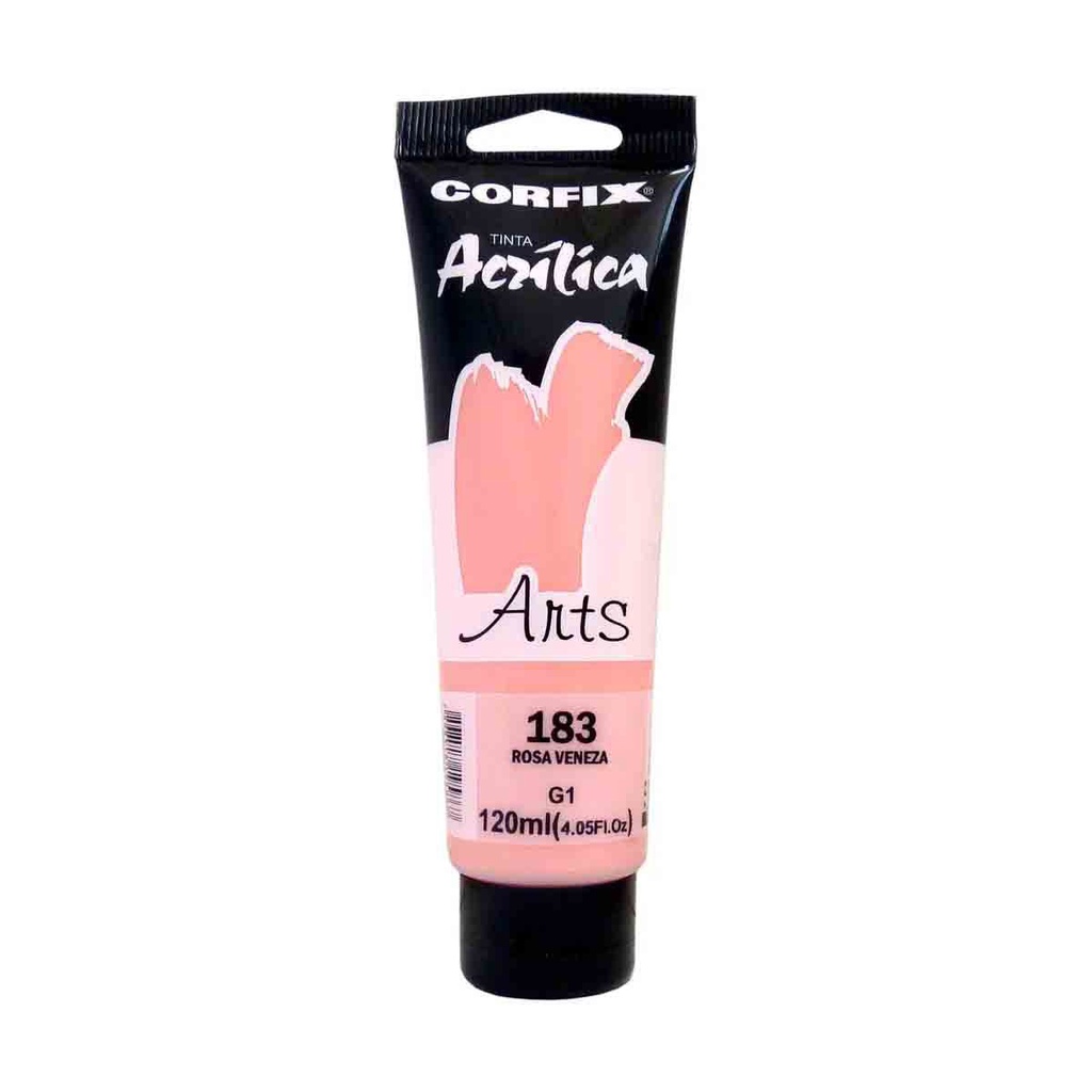 Tinta Acrilica Corfix Arts G1 183 Rosa Vezeza 120ml