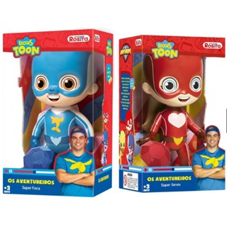 Kit Aventureiros - Boneco Lucas Neto Super Foca & Boneca Gi Neto Super Sereia