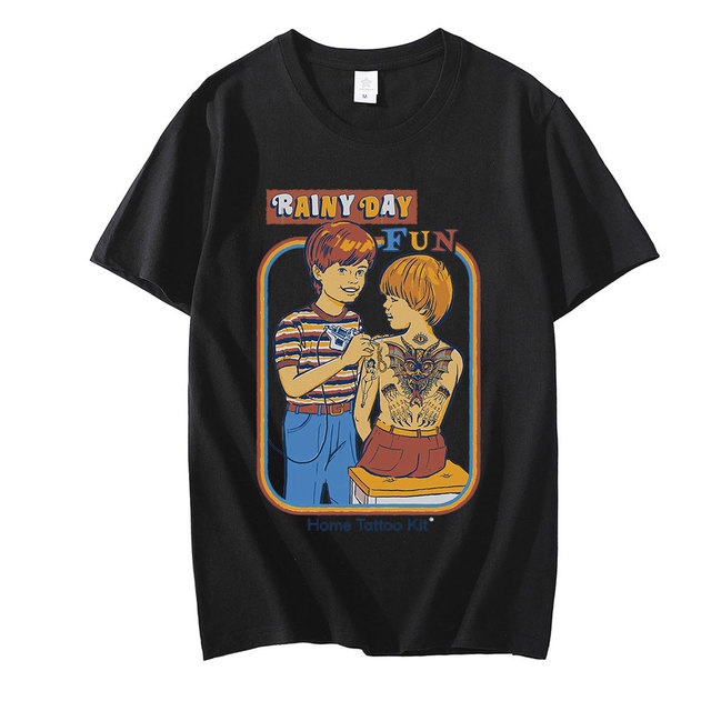 Camiseta Rainy Day Fun Moda Streetwear Indie Oversize