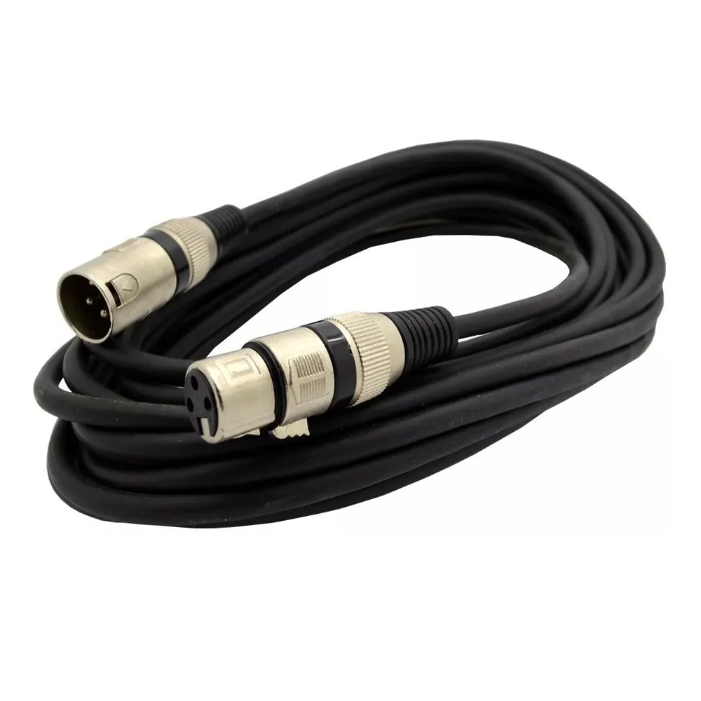 Cabo de Microfone Balanceado Xlr Canon Macho/Femea 7 Metros